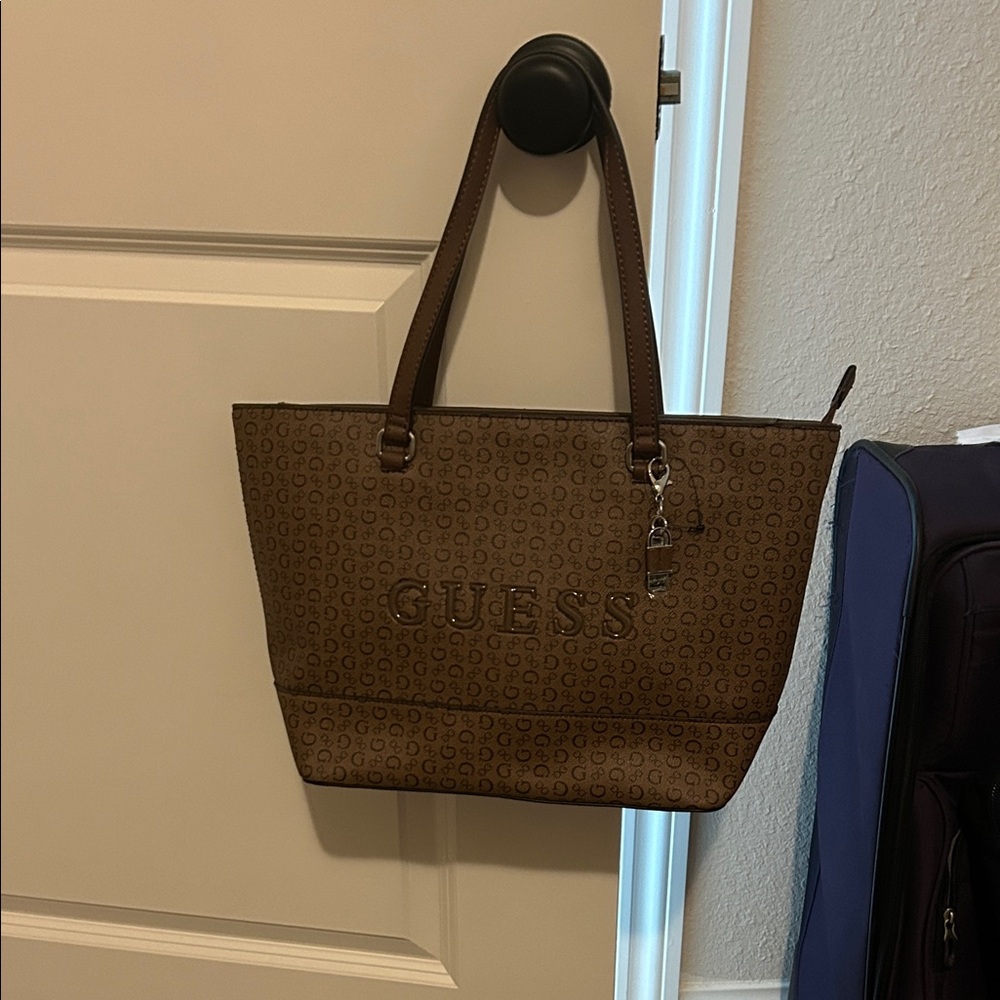 Guess Brown Logo Tote